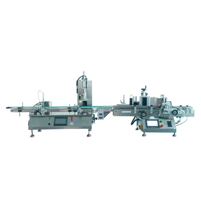 Fume oil filling capping labeling production line