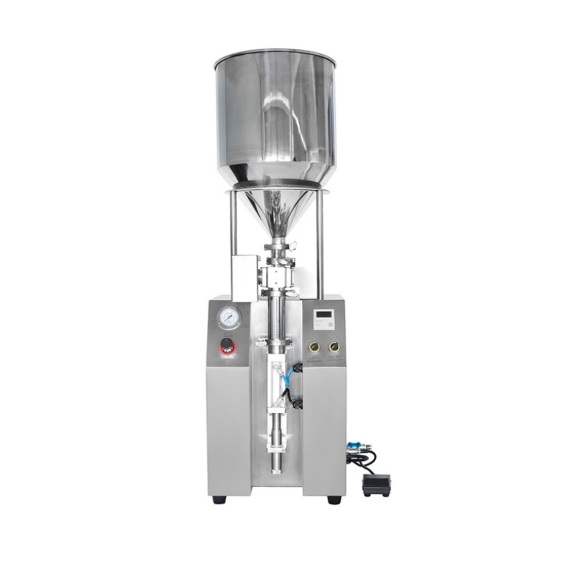 Vertical ceramic pump filling machine