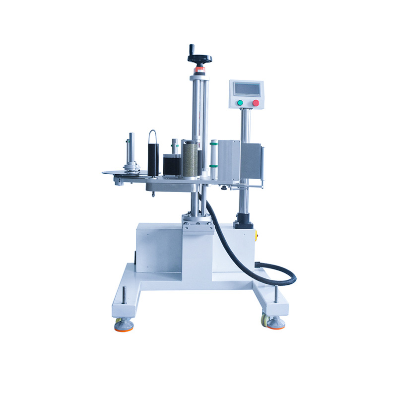 Side plane line roll labeling head