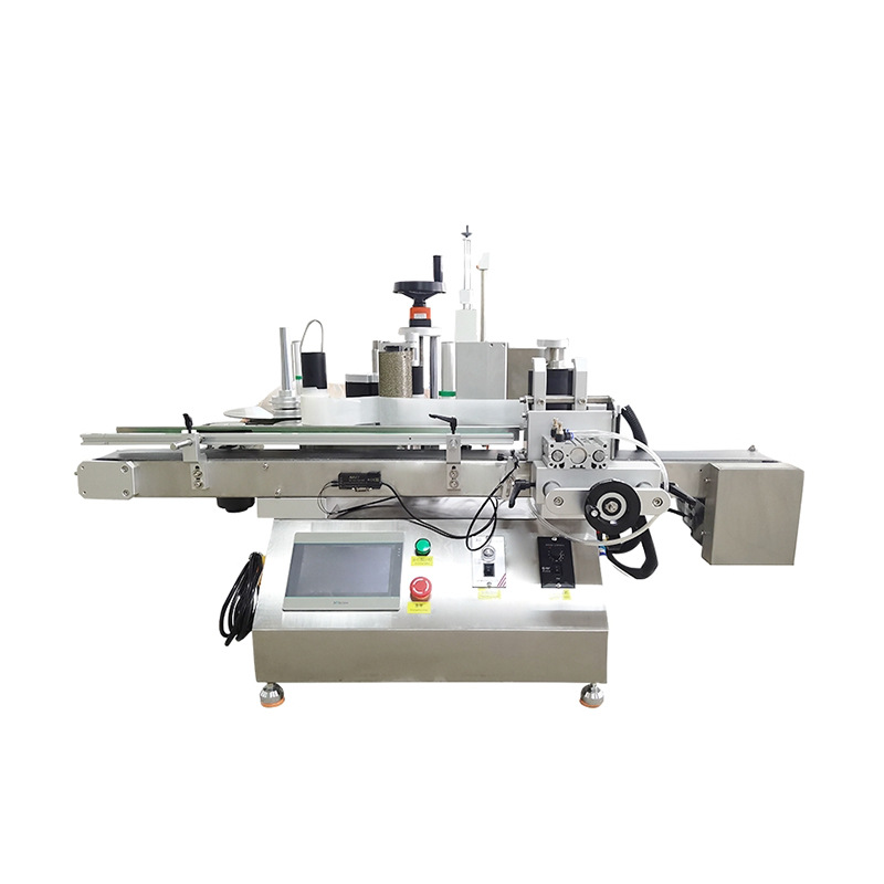 Desktop positioning vertical round bottle labeling machine